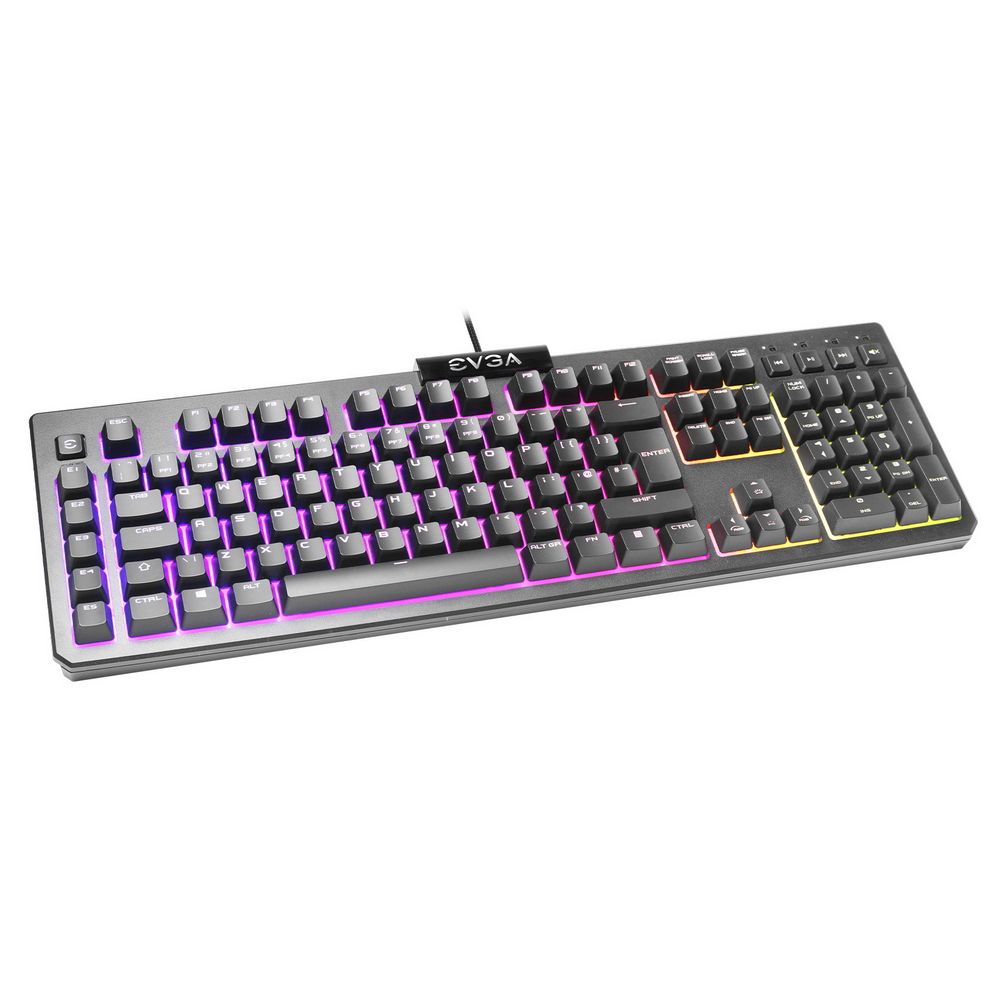 Клавиатура EVGA 834-W0-12RU-KR, Keyboard Z12,RGB Color,Membrane,RU (442499)
