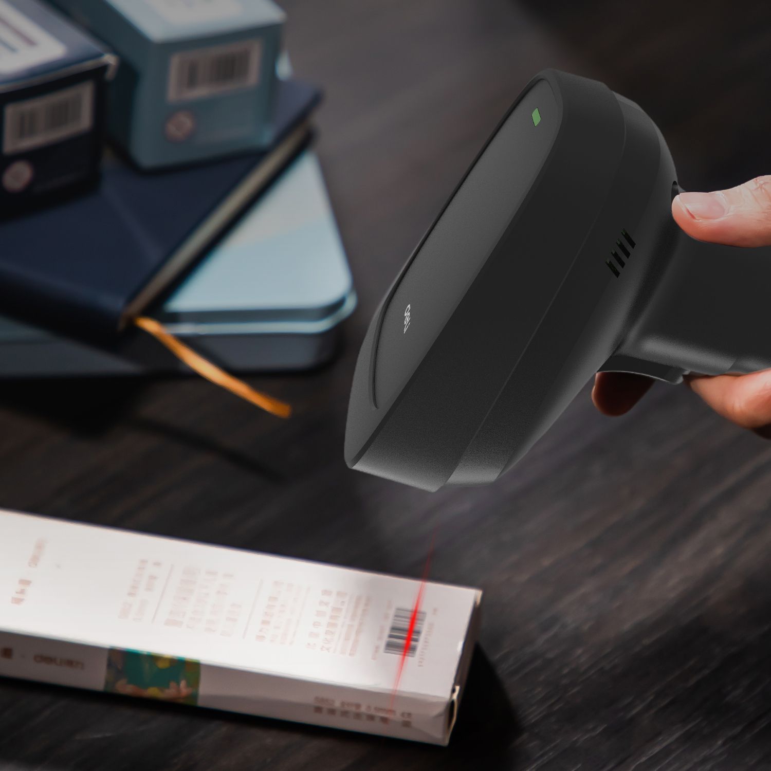 Ручной сканер Deli Scan type: one-dimensional code scanning principle: laser