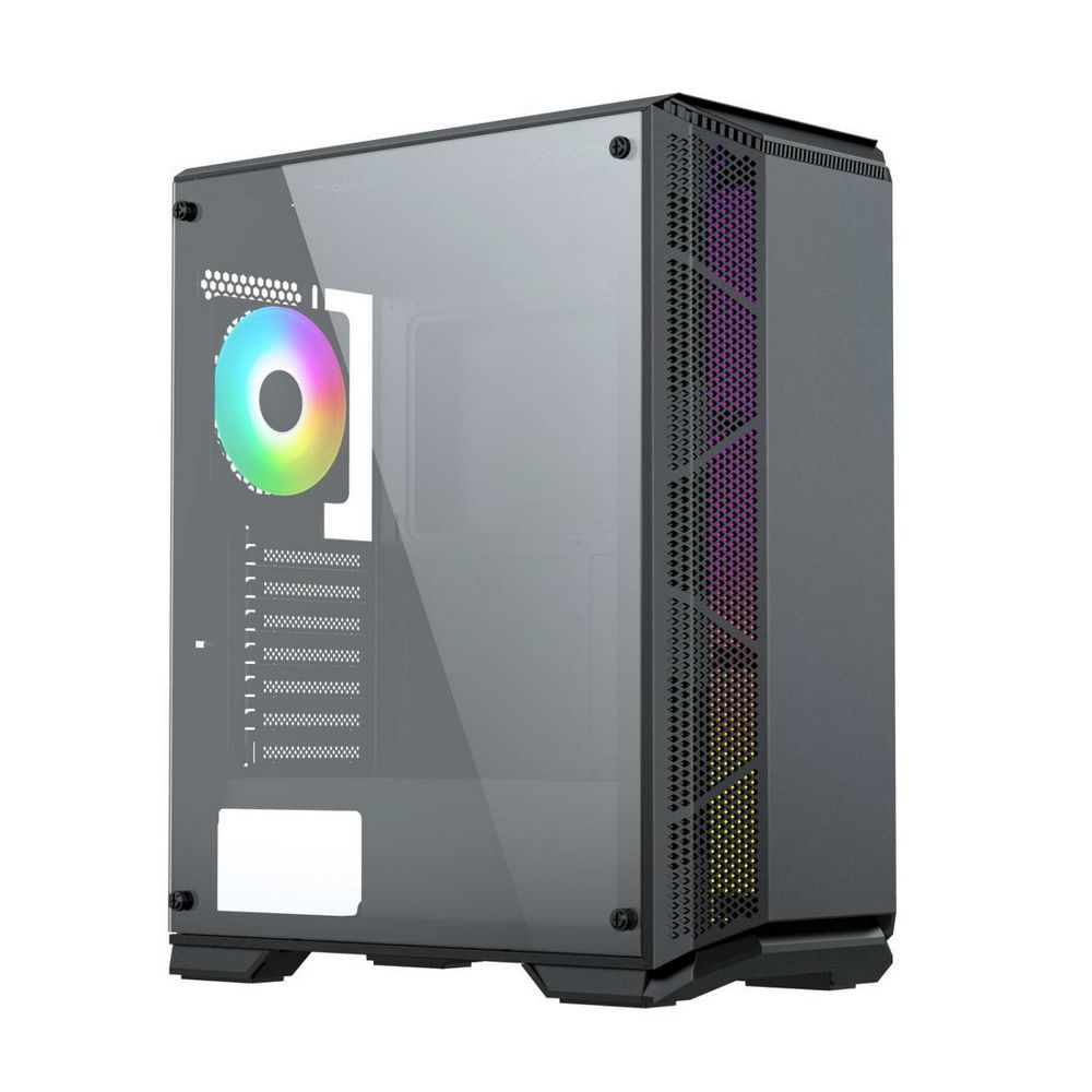 Корпус ACD Citadel 105 (AH-TC5GA-0000) K517 with USB3.0*2+HD audio ,1*12cm F2 ARGB fan at rear ,Tempered glass side panel with fixed 4pcs screws