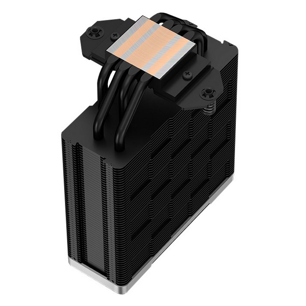 Вентилятор Deepcool AK400 ZERO DARK PLUS (Height 155mm, 6mm x 4pcs, Fan 120mm x 2, 500;1650RPM ±10%, < 28 dB(A), 4-pin PWM, TDP 220W, Al+Cu, Screw, Socket AMD AM5/AM4, Intel LGA1700/1200/115x) (727798)