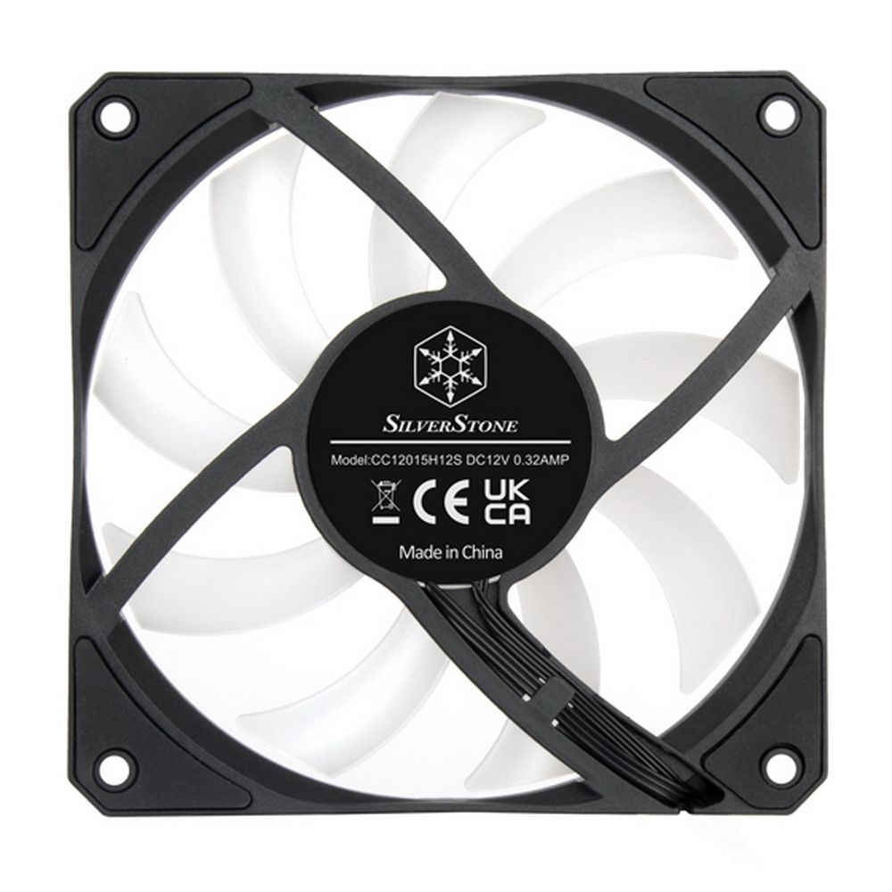 Вентилятор Silverstone SST-AS120B-ARGB Slim 120mm x 15.6mm ARGB Fan, 4Pin PWM (812175) SST-AS120B-ARGB {90}
