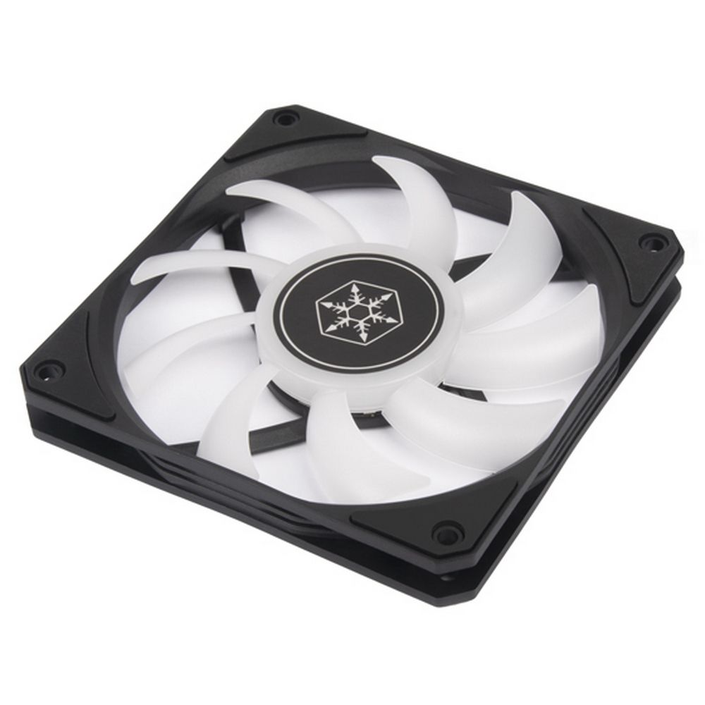 Вентилятор Silverstone SST-AS120B-ARGB Slim 120mm x 15.6mm ARGB Fan, 4Pin PWM (812175) SST-AS120B-ARGB {90}