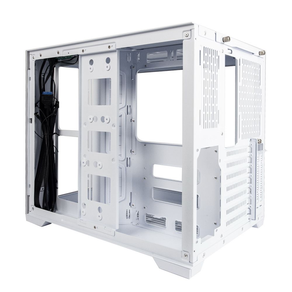 Корпус ALSEYE Cube-W 0.8mm SPCC, Mini-ITX/Micro ATX/ATX, USB2.0*2+HD Audio+USB3.0*1, «H.D.D.(3.5»)*2pcs+S.S.D(2.5»)*2pcs, 425*308*377mm»