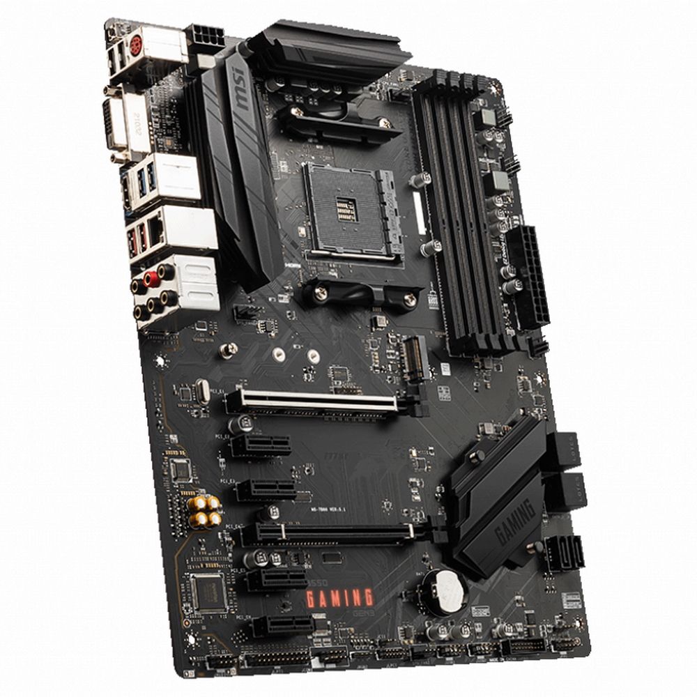 Материнская плата MSI B550 GAMING GEN3 B550, AM4, 4*DDR4, 2*PCIEx16, 4*PCIEx1, 1*M.2, 2*USB3.2Gen2, 4*USB3.2Gen1, 6*USB2.0, 6*SATA3.0, 1G, DVI, HDMI, ATX, RTL