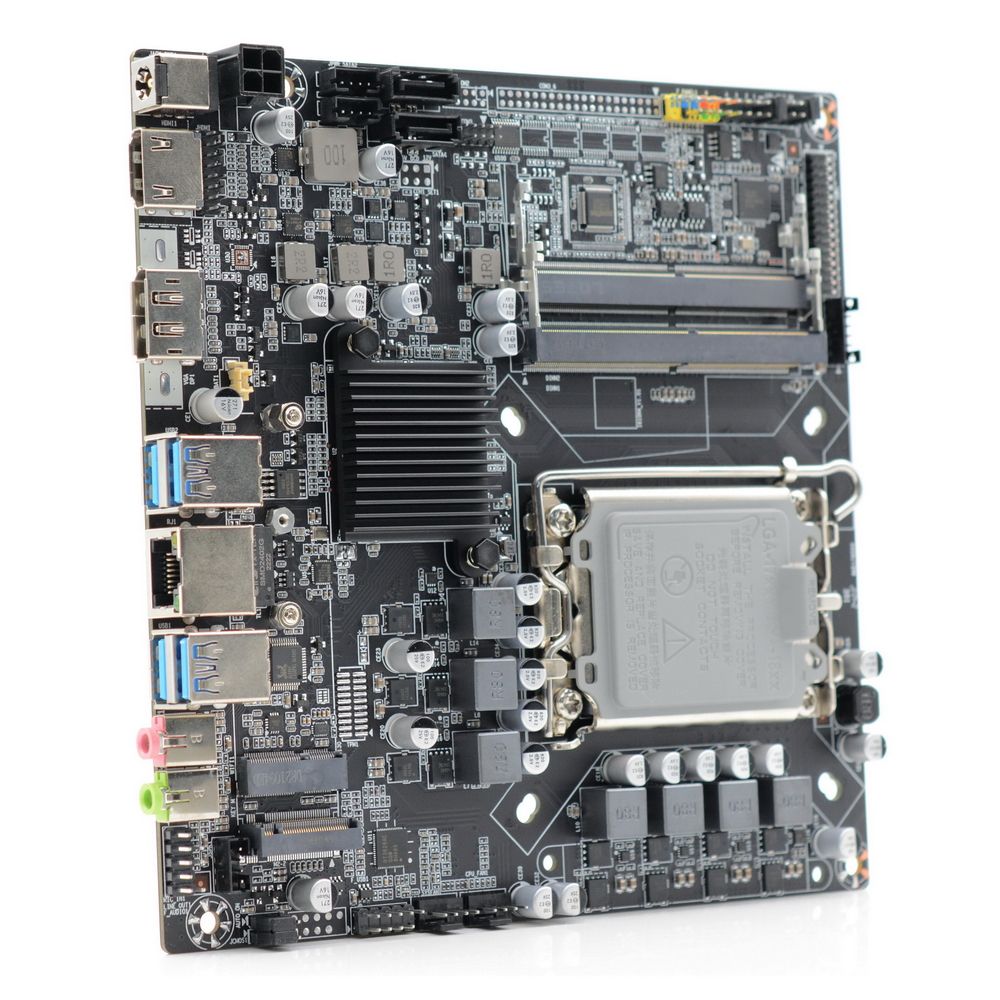Материнская плата Afox AFH610-MI LGA1700 mini-ITX 2xDDRL4 M.2 DP HDMI INTEL® Socket 1700, 1000M lan, Mini-ITX (17 x17cm) (AFH610-MI) (785549)