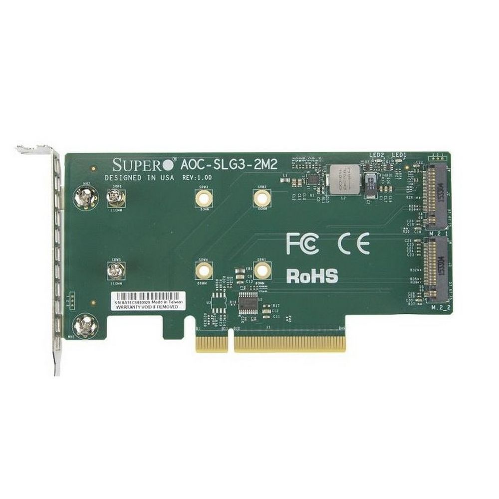 Контроллер SuperMicro AOC-SLG3-2M2 (229666)