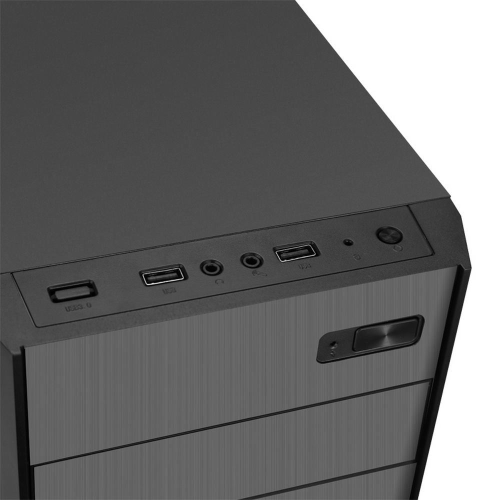 Корпус ACD Citadel 301 ATX, Black, Ext. 5.25»x1 Int 3.5»x2, 2.5»x3, USB x2 + Audio In/Out