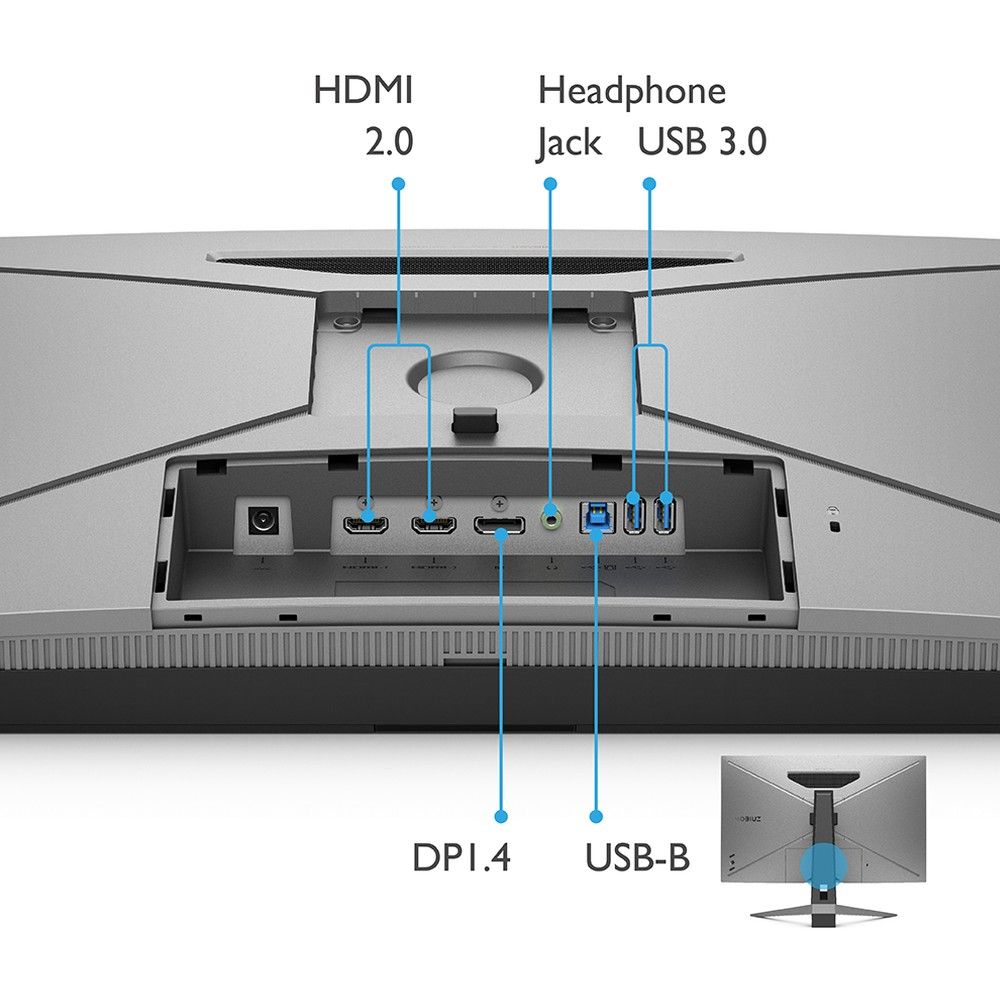 Монитор BenQ 27" EX2710Q Black (IPS, 2560x1440, HDMI+HDMI+DP, 1 ms, 178°/178°, 400 cd/m, 1000:1, 165Hz, MM (085840)