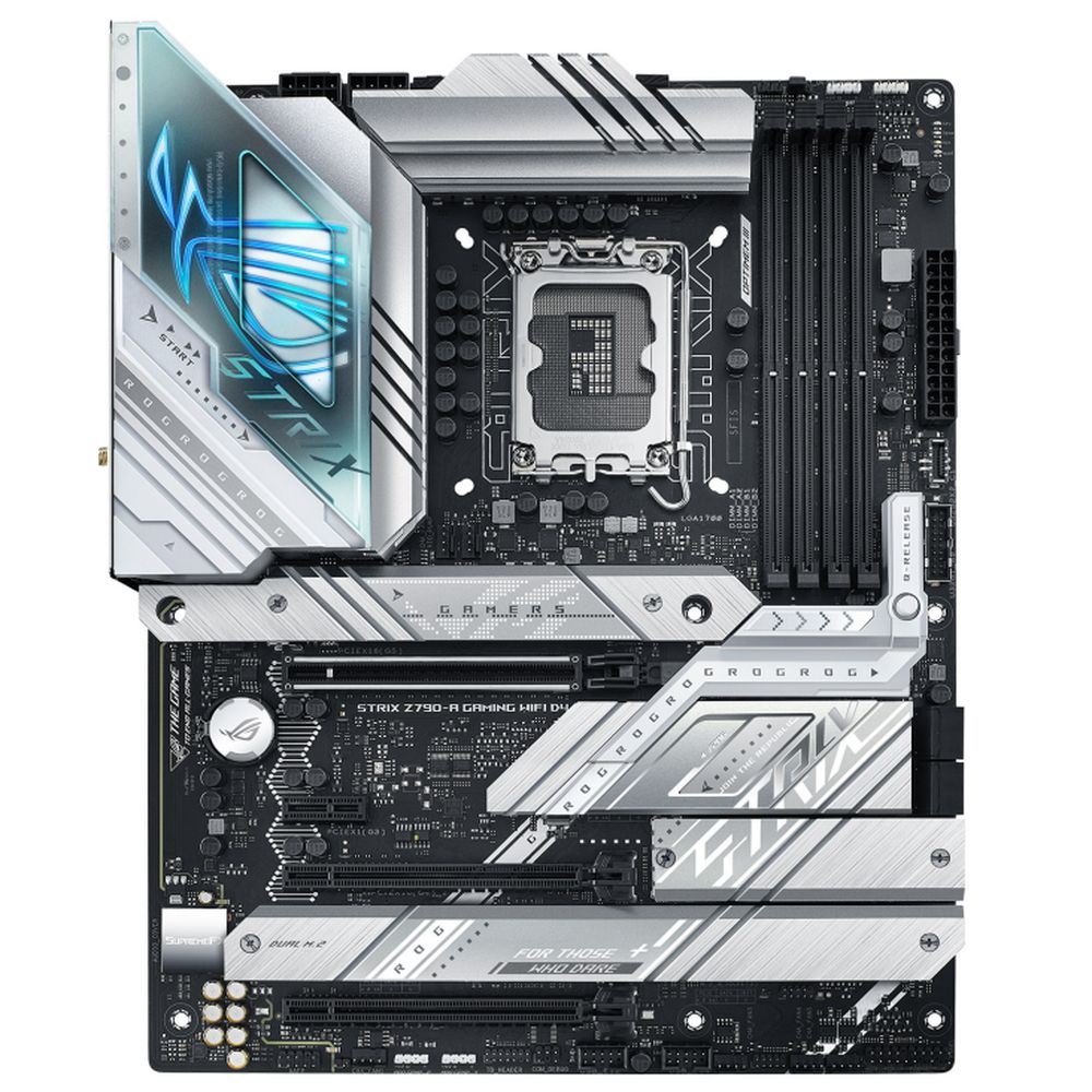 Материнская плата ASUS ROG STRIX Z790-A GAMING WIFI D4 LGA1700 ATX 4xDDR4 3xPCIEx16 PCIEx1 4xM.2 2xUSB-C DP HDMI 2.5GLAN Wi-Fi 6E (90MB1CN0-M0EAY0) (941033)