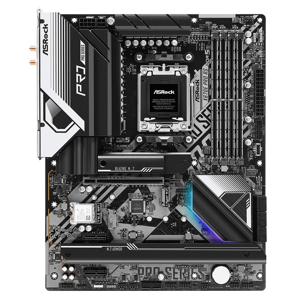 Материнская плата ASRock X670E PRO RS, RTL{5} (940330)