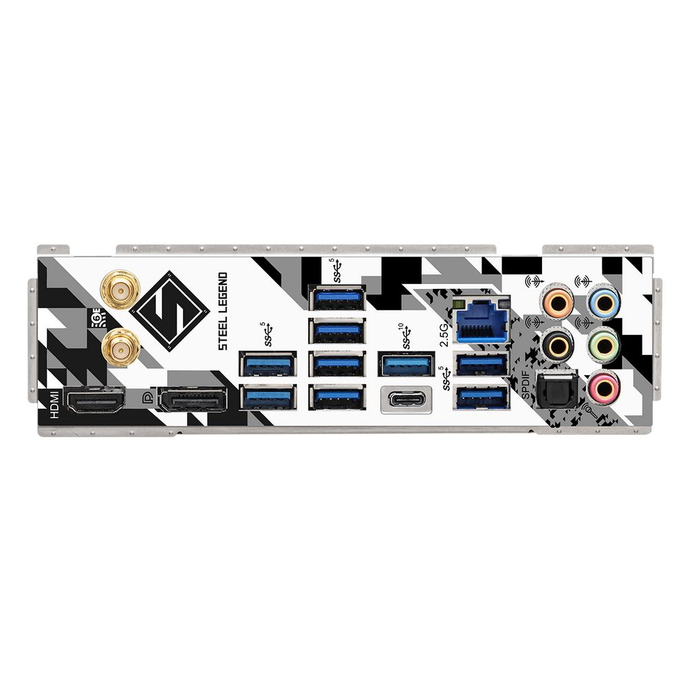Материнская плата ASRock Z790 STEEL LEGEND WIFI, Socket 1700, Intel®Z790, 4xDDR5-4800, HDMI+DP, 3xPCI-Ex16, 8xSATA3(RAID 0/1/5/10), 5xM.2, 8 Ch Audio, 1x2.5GLan, WiFi, (0+3)xUSB2.0, (9+4)xUSB3.2, (1+1)xUSB3.2 Type-C™, ATX, RTL {}