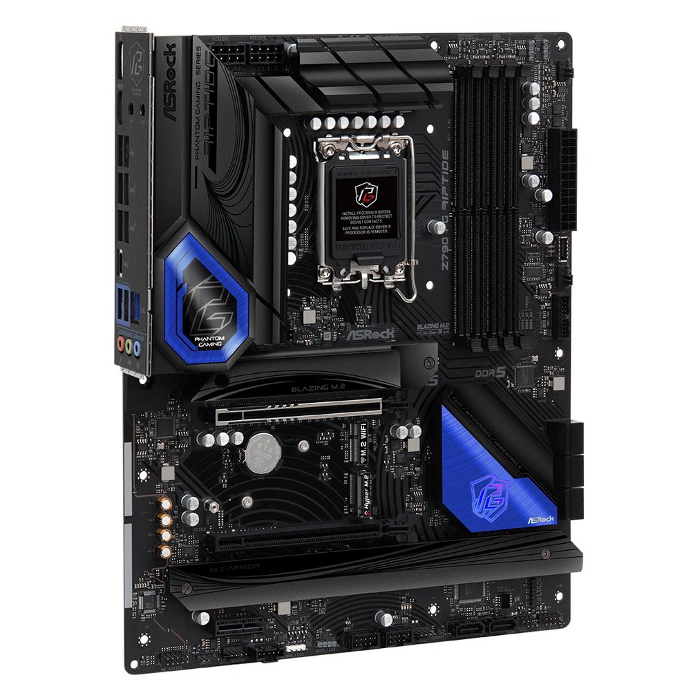 Материнская плата ASRock Z790 PG RIPTIDE, Socket 1700, Intel®Z790, 4xDDR5-4800, HDMI+DP, 2xPCI-Ex16, 1xPCI-Ex1, 8xSATA3(RAID 0/1/5/10), 5xM.2, 8 Ch Audio, 1x2.5GLan, (2+4)xUSB2.0, (6+2)xUSB3.2, (1+1)xUSB3.2 Type-C™, ATX, RTL {}