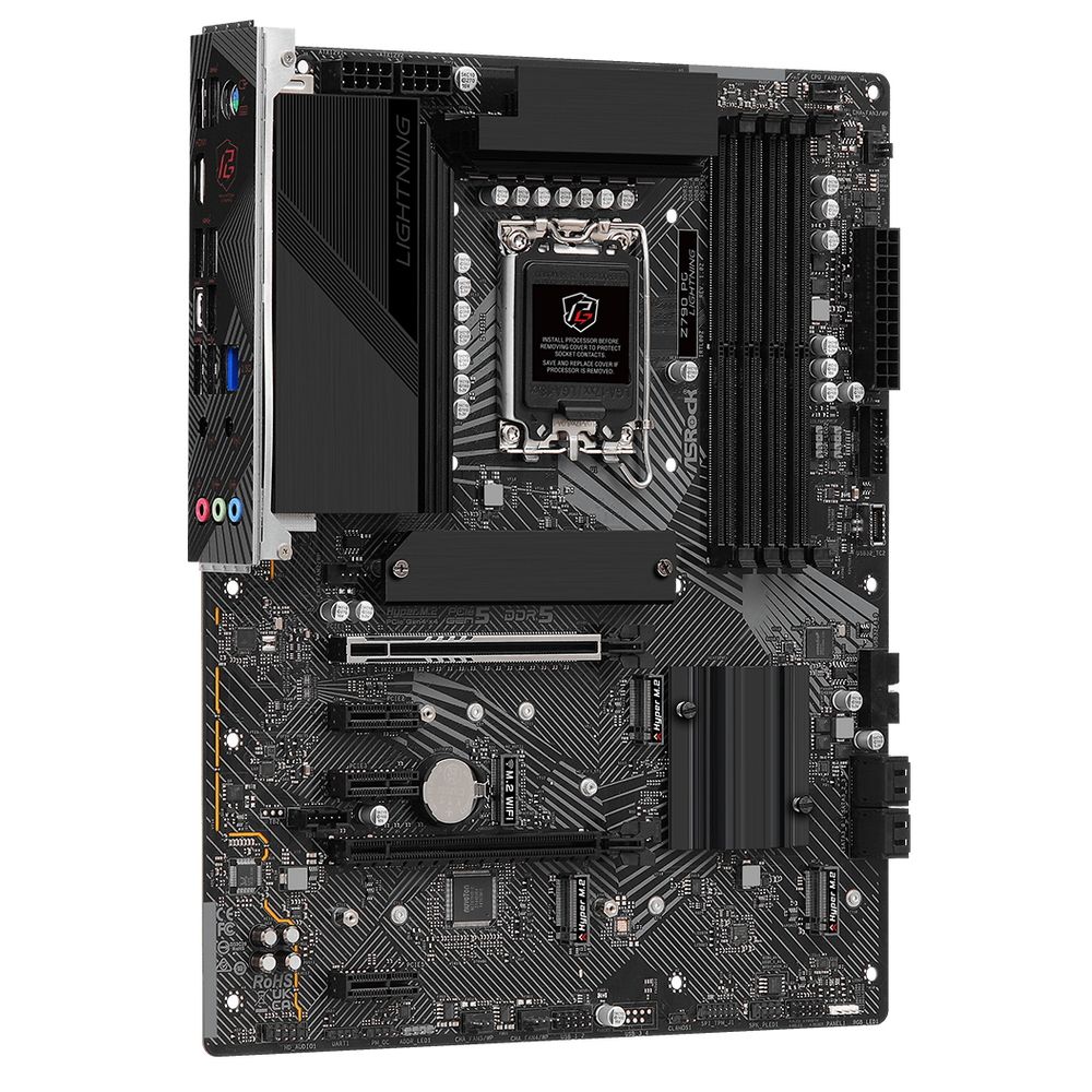 Материнская плата ASRock Z790 PG LIGHTNING, Socket 1700, Intel®Z790, 4xDDR5-4800, HDMI, 2xPCI-Ex16, 3xPCI-Ex1, 4xSATA3(RAID 0/1/5/10), 4xM.2, 8 Ch Audio, 1x2.5GLan, (1+2)xUSB2.0, (6+4)xUSB3.2, (1+1)xUSB3.2 Type-C™, 1x/PS/2, ATX, RTL {}