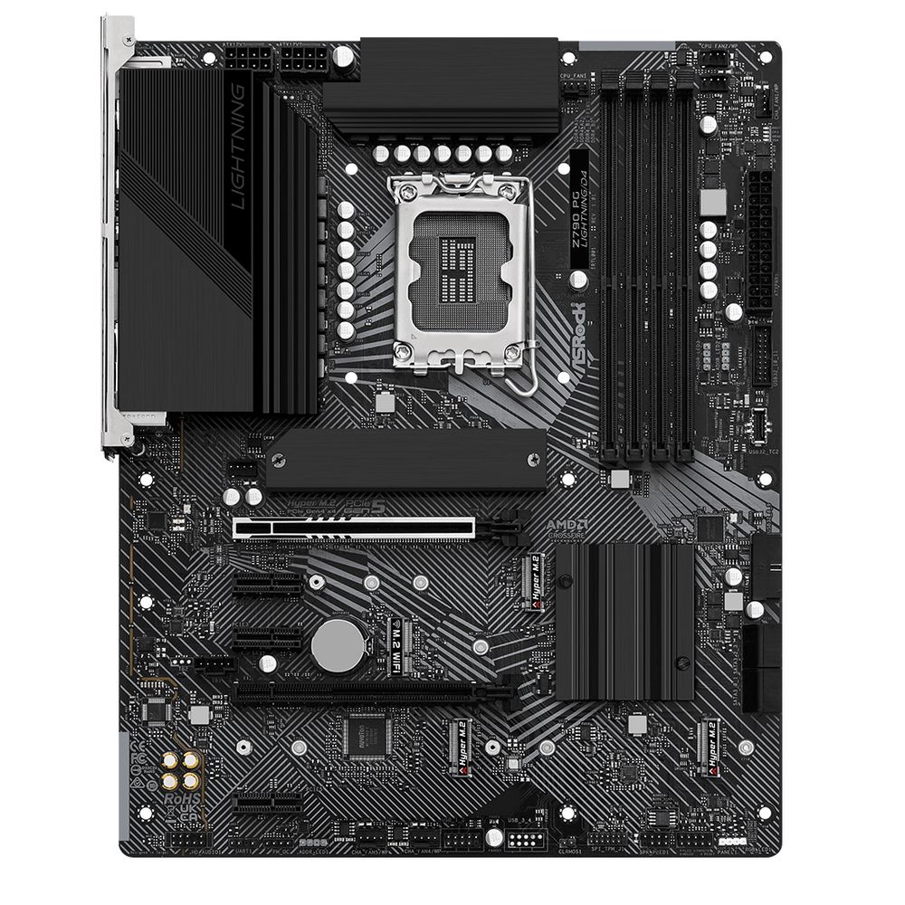 Материнская плата ASRock Z790 PG LIGHTNING/D4, Socket 1700, Intel®Z790, 4xDDR4-3200, HDMI, 2xPCI-Ex16, 3xPCI-Ex1, 4xSATA3(RAID 0/1/5/10), 4xM.2, 8 Ch Audio, 1x2.5GLan, (1+2)xUSB2.0, (6+4)xUSB3.2, (1+1)xUSB3.2 Type-C™, 1x/PS/2, ATX, RTL {}