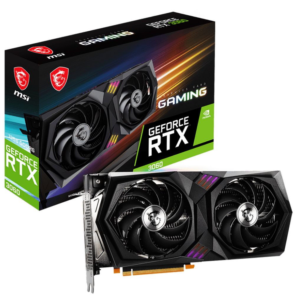 Видеокарта MSI RTX3060 GAMING 12GB GDDR6 192bit HDMI 3xDP 2FAN RTL (808051)