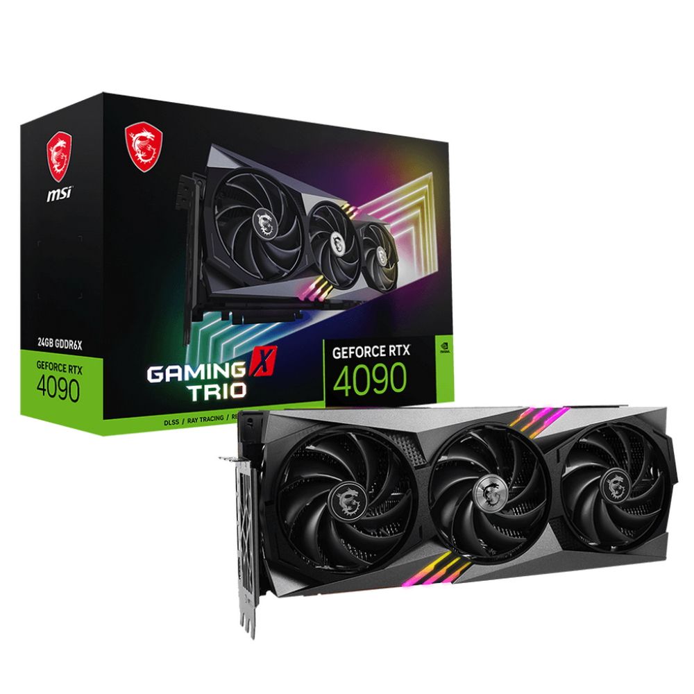 Видеокарта MSI RTX4090 GAMING X TRIO 24GB GDDR6X 384-bit HDMI 3xDP RTL (019217)