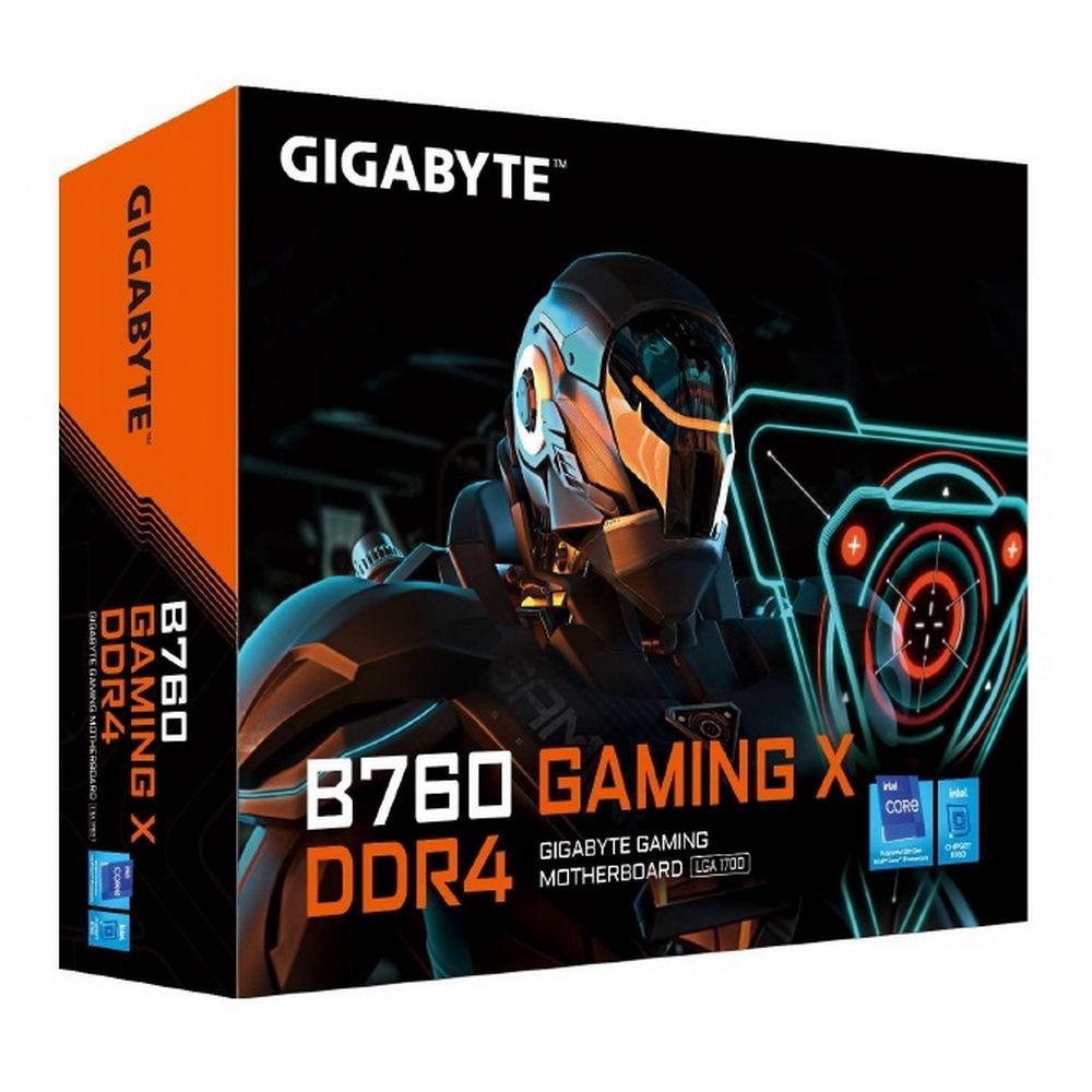 Материнская плата Gigabyte B760 GAMING X DDR4, Socket 1700, Intel®B760, 4xDDR4-3200, HDMI+DP, 3xPCI-Ex16, 4xSATA3(RAID 0/1/5/10), 3xM.2, 8Ch Audio, 2.5GLan, (4+4)xUSB2.0, (4+2)xUSB3.2, (0+1)xUSB3.2 Type-C™, ATX, RTL
