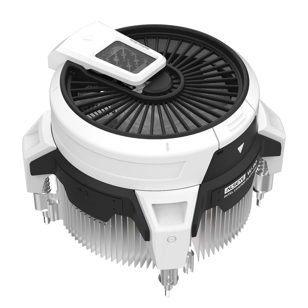 Вентилятор ALSEYE W90 Socket: Intel LGA1700/1200/115X,Product Dimensions: 102x100x82mm,Heat column Height: 40mm,Fan Dimensions: 90x90x25mm,Voltage: DC 12V, Current: 0.155A±10%,Fan Speed: 900-3000RPM±10%