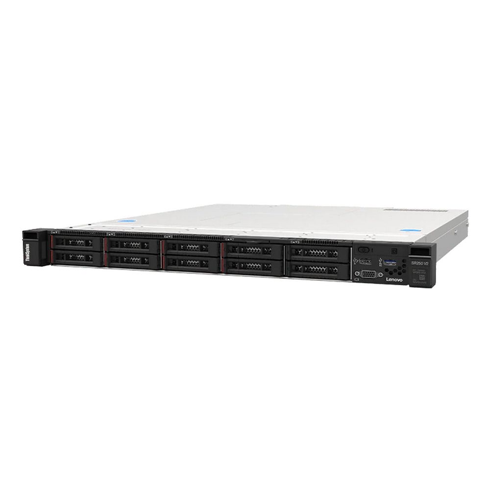 Платформа системного блока с ЦПУ Lenovo 7D7QS1MK00 SR250 V2 Xeon E-2378 (8C 2.6GHz 16MB Cache/65W), 1x16GB, O/B, 2.5» HS (8), 5350-8i, HS 450W, XCC Enterprise, Rails