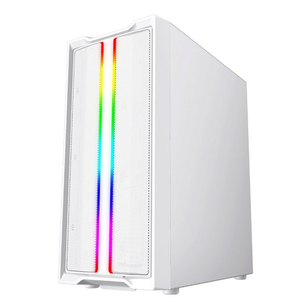 Корпус Powercase Mistral Evo White, Tempered Glass, 1x 120mm PWM ARGB fan + ARGB Strip + 3x 120mm PWM non LED fan, белый, ATX (CMIEW-F4S)
