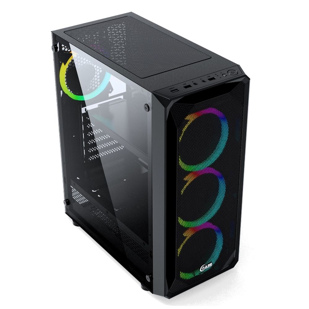 Корпус Powercase Mistral Z4 Mesh RGB, Tempered Glass, 4x 120mm RGB fan, чёрный, ATX (CMIZB-R4)
