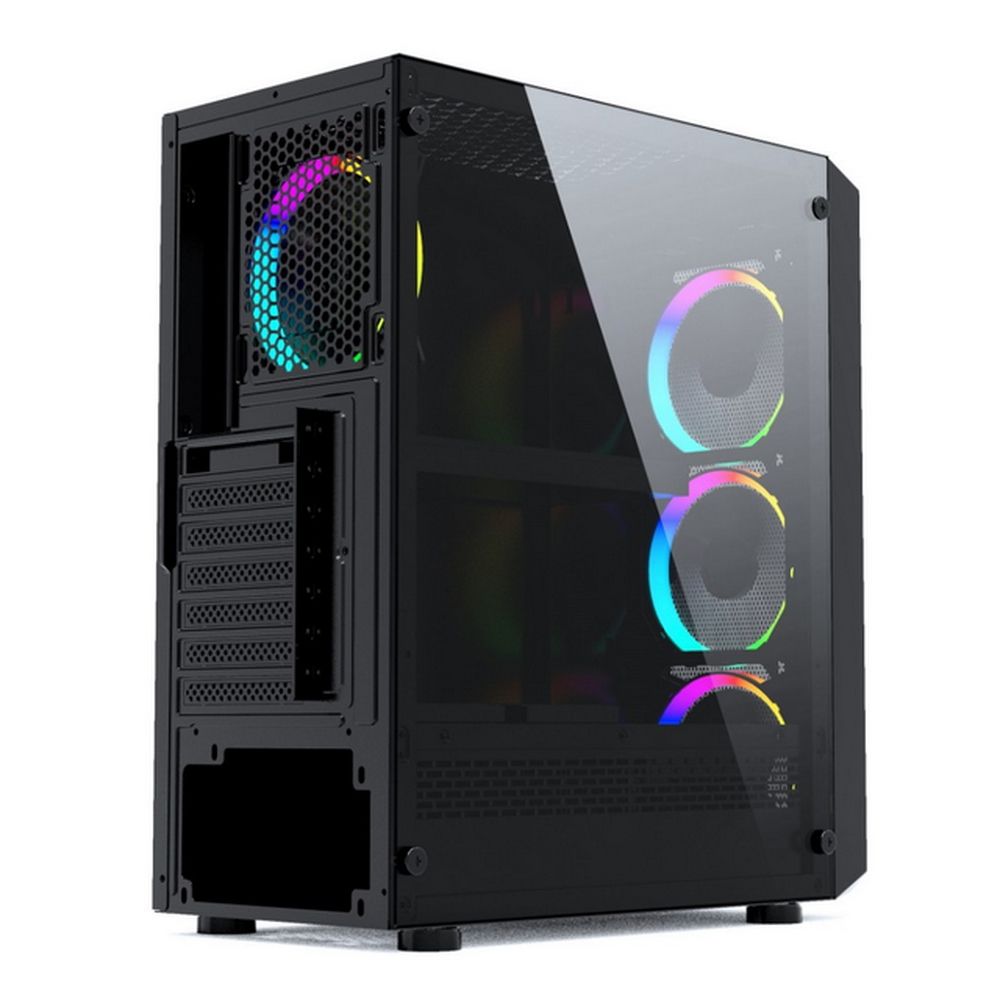 Корпус Powercase Mistral Z4 Mesh RGB, Tempered Glass, 4x 120mm RGB fan, чёрный, ATX (CMIZB-R4)