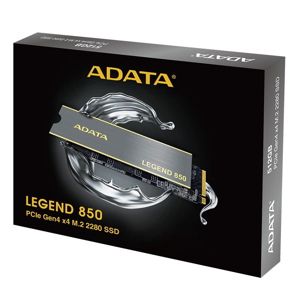 Твердотельный накопитель SSD ADATA ALEG-850-2TCS PCIe Gen4x4 with NVMe, 5000/4500, IOPS 400/550K, MTBF 2M, 3D NAND, 2000TBW, 0,55DWPD, Heat Sink, SMI SM2269XT, Work with PS5, RTL (938077)