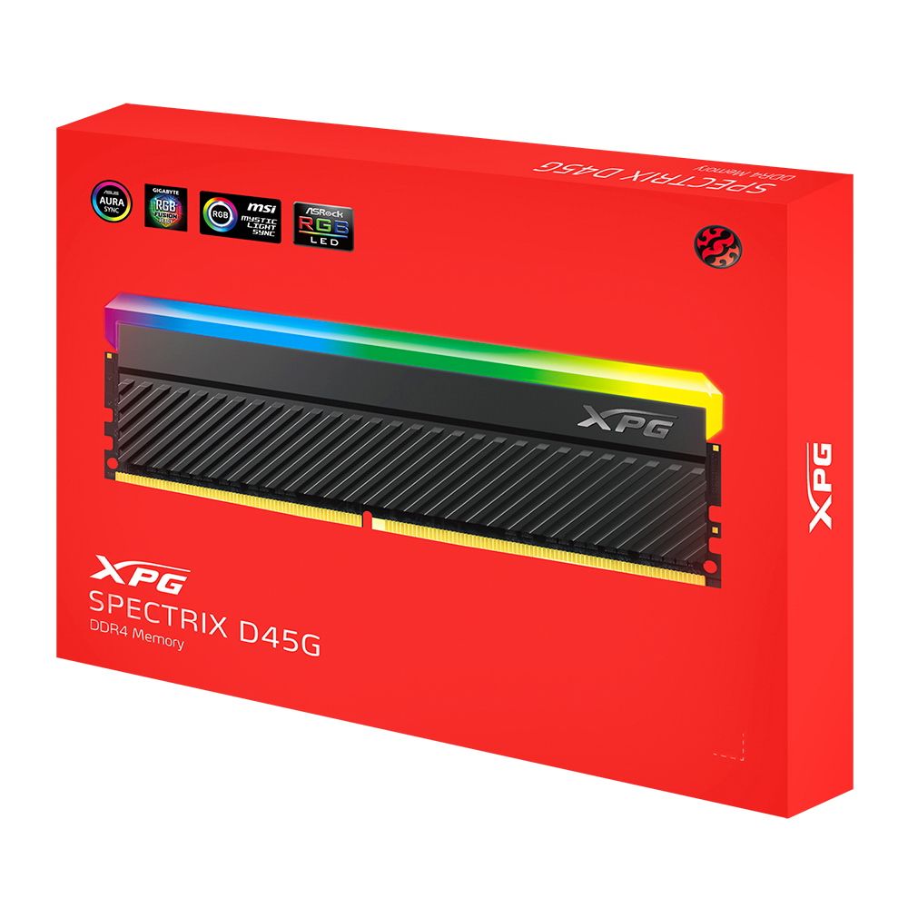 Комплект модулей памяти ADATA AX4U36008G18I-DCBKD45G Non-ECC, CL18, 1.35V, Heat Shield, Kit (2x8GB), RTL (934840)