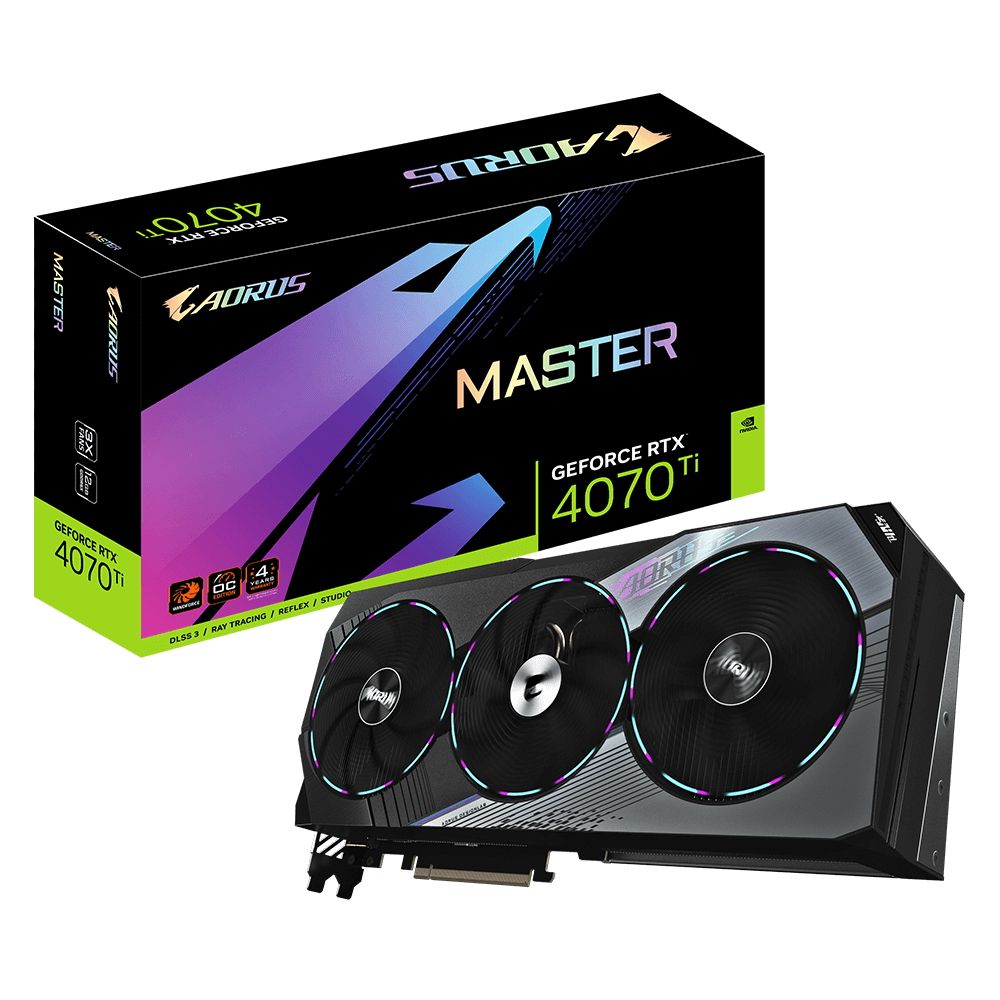 Видеокарта Gigabyte RTX4070Ti AORUS MASTER 12GB