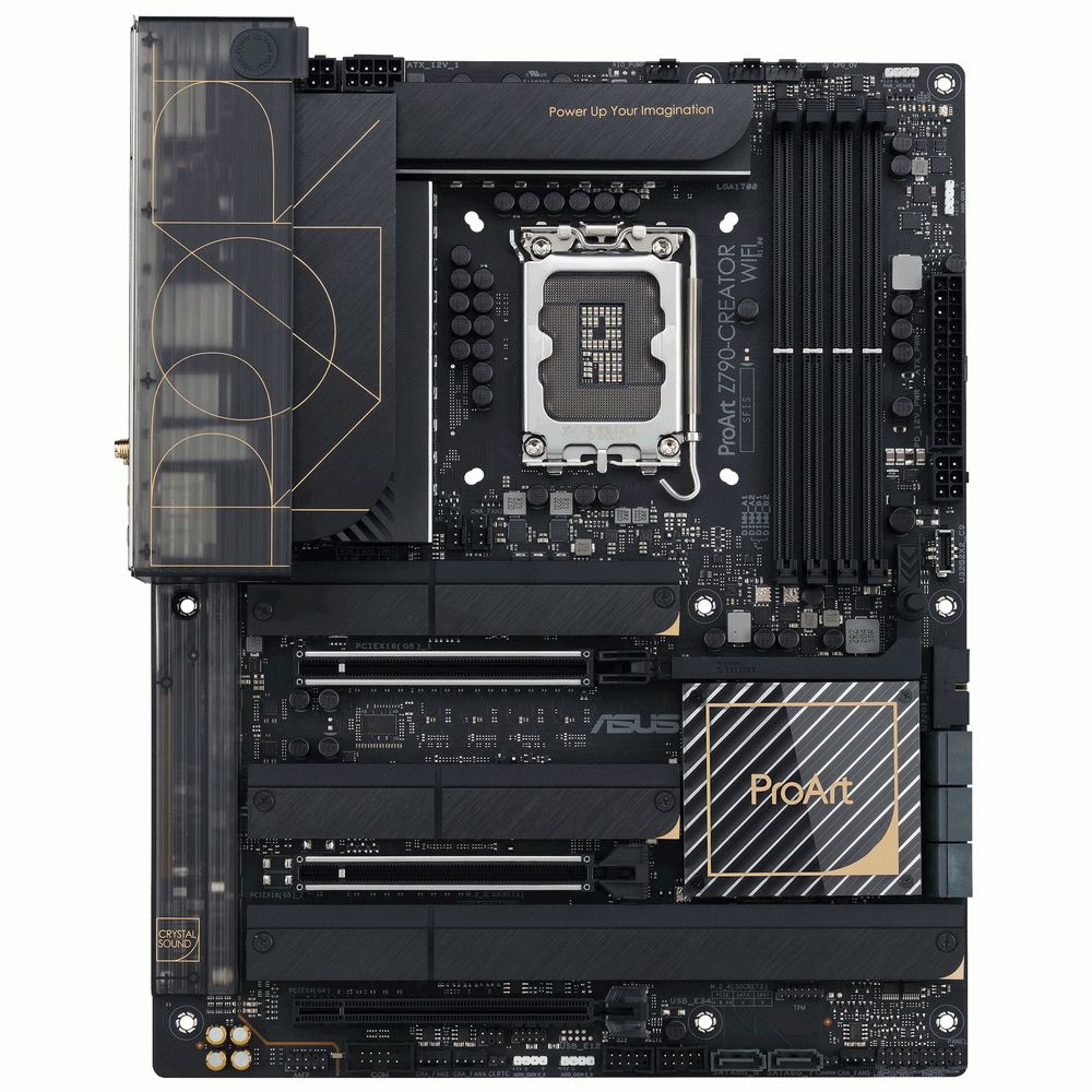Материнская плата ASUS PROART Z790-CREATOR WIFI LGA1700 ATX 4xDDR5 3xPCIEx16 4xM.2 2xThunderbolt 2xDP HDMI 2.5GLAN 10GLAN Wi-Fi 6E (90MB1DV0-M0EAY0)