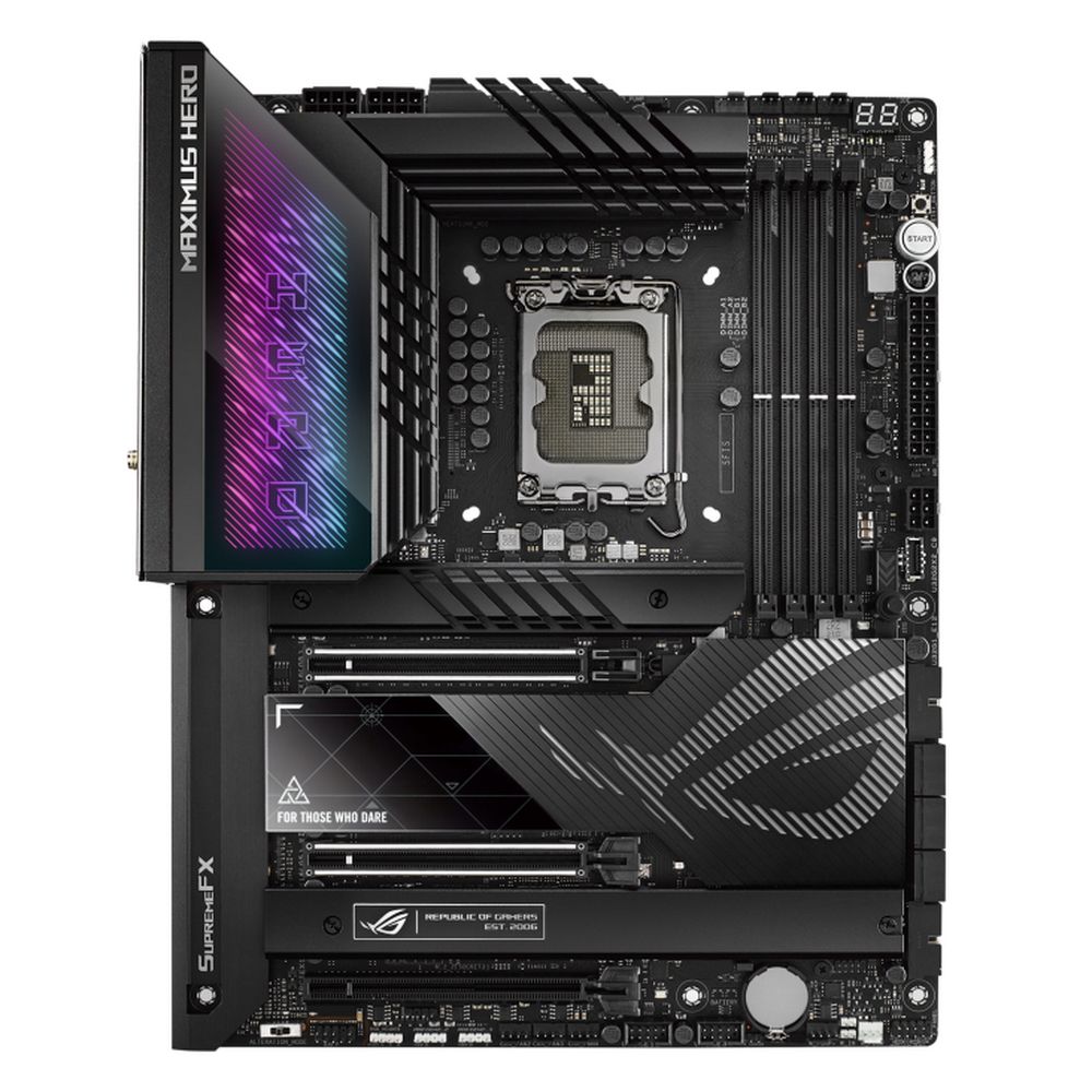 Материнская плата ASUS ROG MAXIMUS Z790 HERO LGA1700 ATX 4xDDR5 3xPCIEx16 5xM.2 2xThunderbolt USB-C HDMI 2.5GLAN Wi-Fi 6E (90MB1CI0-M0EAY0)