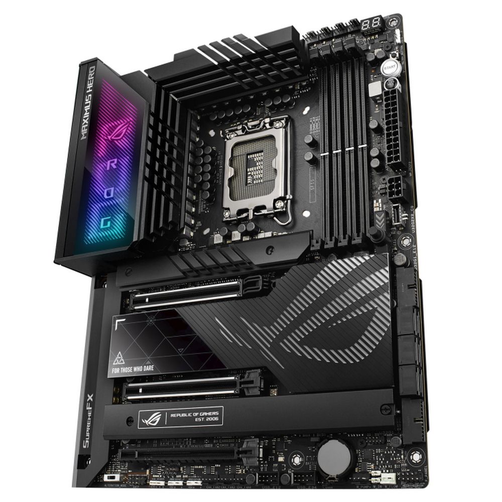Материнская плата ASUS ROG MAXIMUS Z790 HERO LGA1700 ATX 4xDDR5 3xPCIEx16 5xM.2 2xThunderbolt USB-C HDMI 2.5GLAN Wi-Fi 6E (90MB1CI0-M0EAY0)