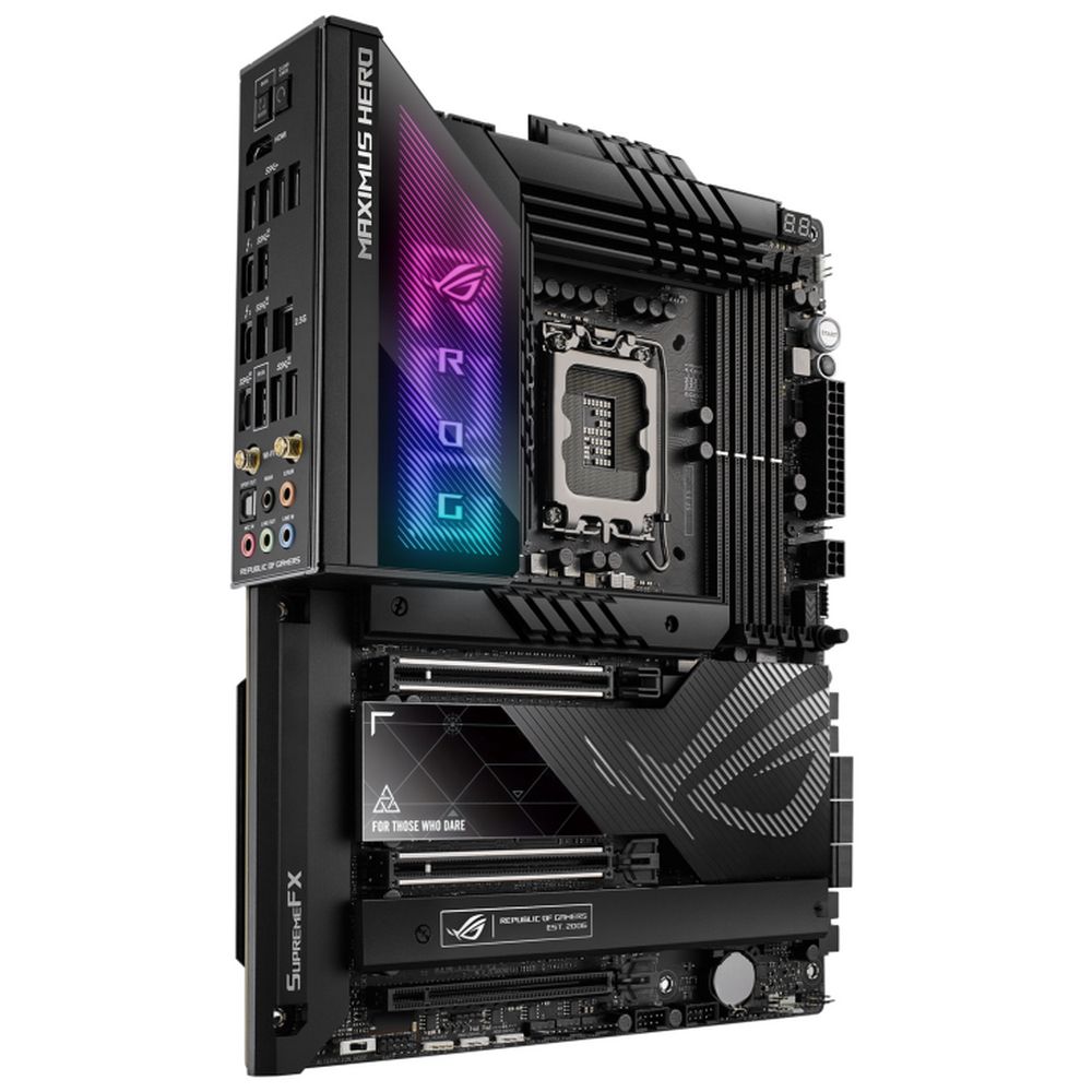 Материнская плата ASUS ROG MAXIMUS Z790 HERO LGA1700 ATX 4xDDR5 3xPCIEx16 5xM.2 2xThunderbolt USB-C HDMI 2.5GLAN Wi-Fi 6E (90MB1CI0-M0EAY0)