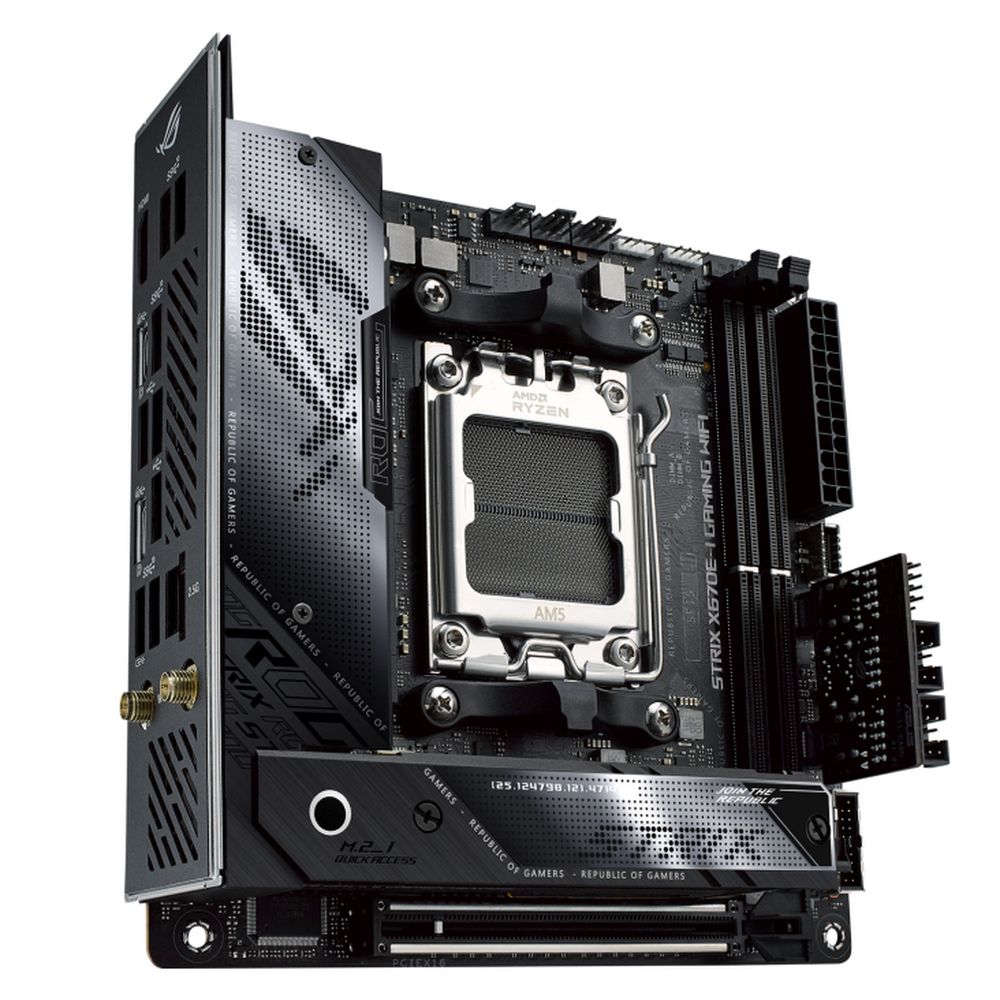 Материнская плата ASUS ROG STRIX X670E-I GAMING WIFI /AM5,X670,USB3.2 GEN 2,MB (90MB1B70-M0EAY0) /AM5,X670,USB3.2 GEN 2,MB (90MB1B70-M0EAY0)