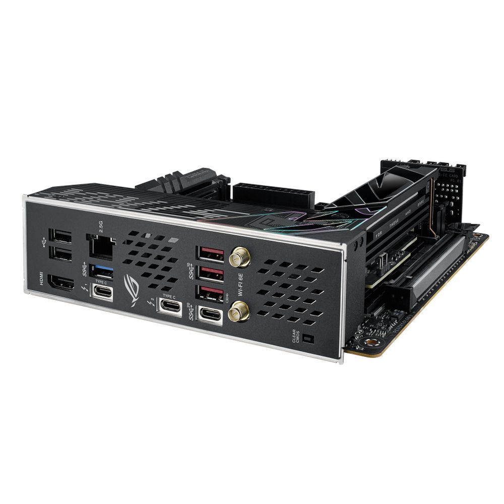 Материнская плата ASUS ROG STRIX Z790-I GAMING WIFI LGA1700 mini-ITX 2xDDR5 PCIEx16 2xM.2 2xThunderbolt HDMI 2.5GLAN Wi-Fi 6E (90MB1CM0-M0EAY0)
