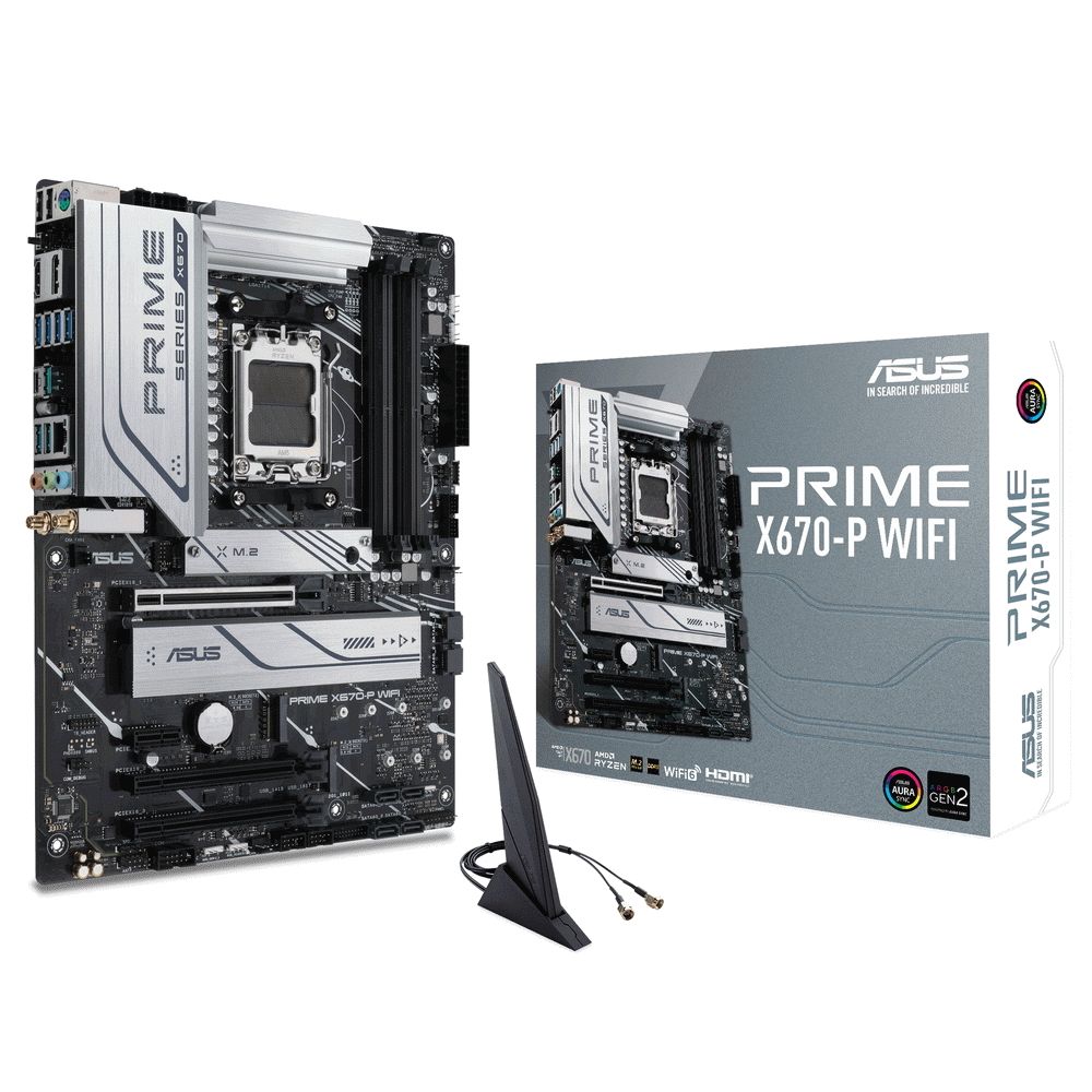 Материнская плата ASUS PRIME X670-P WIFI /AM5,X670,USB 3.2 GEN 2X2,WIFI,AURA,MB (90MB1BV0-M0EAY0) /AM5,X670,USB 3.2 GEN 2X2,WIFI,AURA,MB (90MB1BV0-M0EAY0)