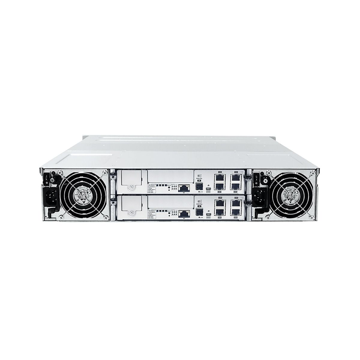 Платформа СХД Infortrend EonStor DS2012R2C000B-8U32 (12x3.5, 2U, Dual Redundant Controller incl: 2x2GB, 8x1Gb iSCSI RJ-45 ports, 2x host board slots, 2x12Gb SAS EXP. Ports, 2x(PSU 460W+FAN Module/SuperCap.+Flash module), Rackmount kit)