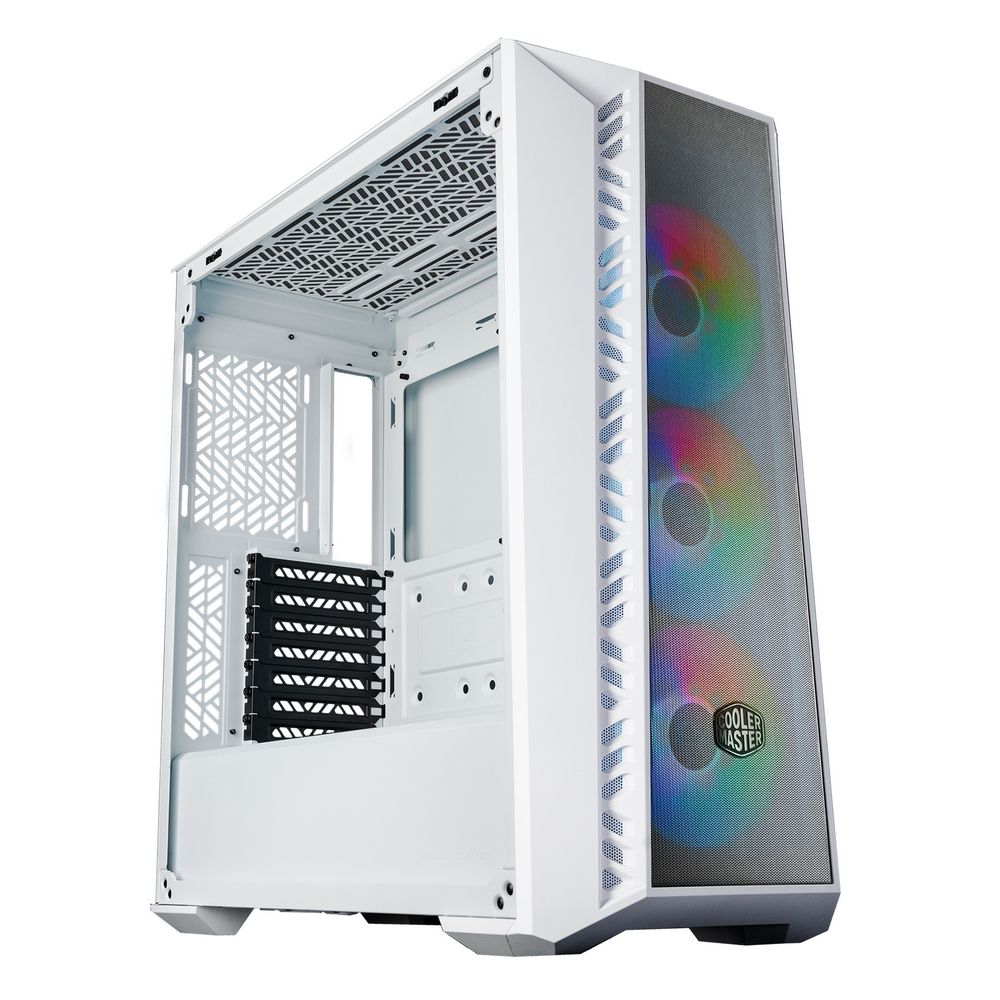 Корпус Cooler Master MasterBox 520 Mesh White MB520-WGNN-S00 USB3.0x1,USB-Cx1,Audio,ARGB fan x3,white,front Mesh panel,wh MB520-WGNN-S00 USB3.0x1,USB-Cx1,Audio,ARGB fan x3,white,front Mesh panel,white