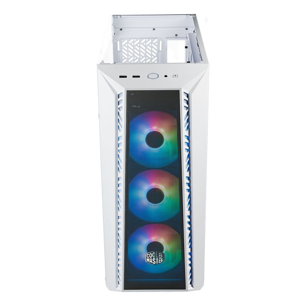 Корпус Cooler Master MasterBox 520 Mesh White MB520-WGNN-S00 USB3.0x1,USB-Cx1,Audio,ARGB fan x3,white,front Mesh panel,wh MB520-WGNN-S00 USB3.0x1,USB-Cx1,Audio,ARGB fan x3,white,front Mesh panel,white