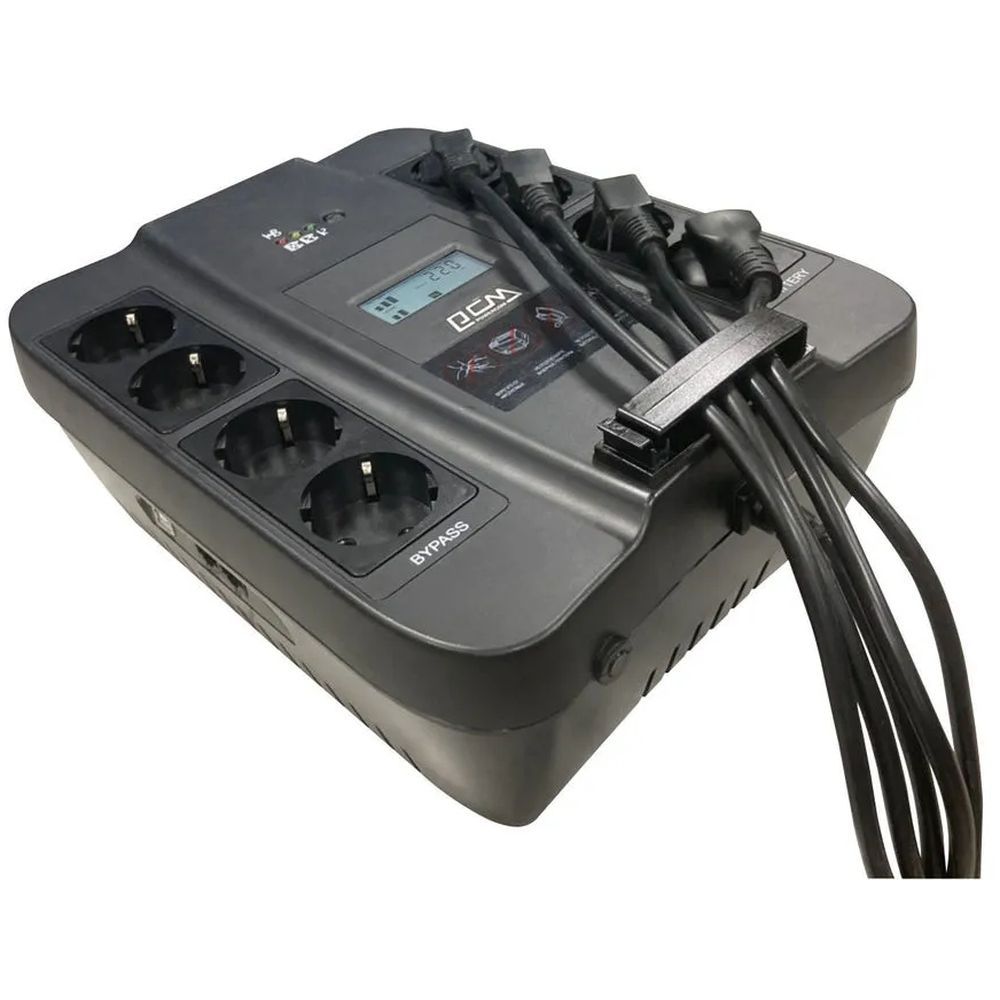 Источник бесперебойного питания POWERCOM ИБП Powercom Spider SPD-900U LCD USB 540W/900VA {4} (038391)