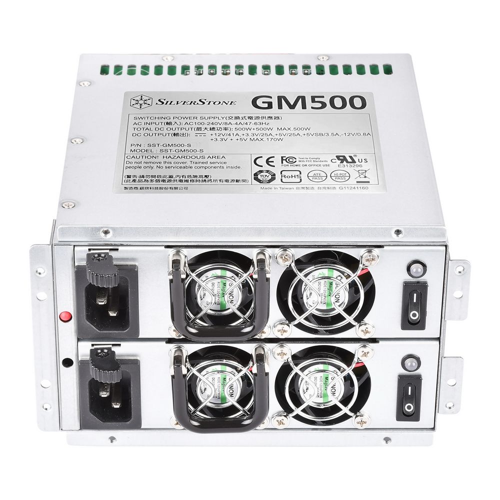 Блок питания Silverstone G540GM500S00210 80 PLUS Silver 500W mini redundant power supply