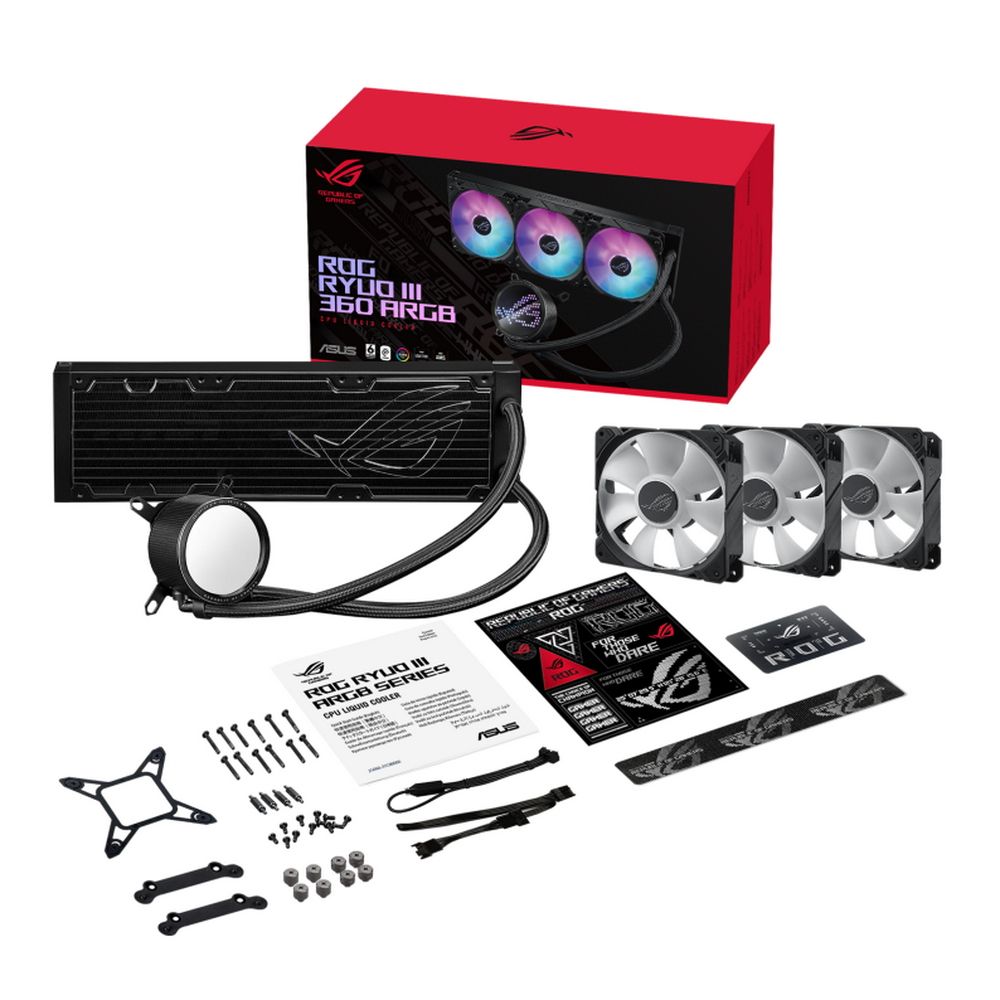 Жидкостная система охлаждения ASUS ROG RYUO III 360 ARGB /AIO COOLER,ASETEK,EMMA,ARGB,AURA (90RC00I1-M0UAY0) /AIO COOLER,ASETEK,EMMA,ARGB,AURA (90RC00I1-M0UAY0)