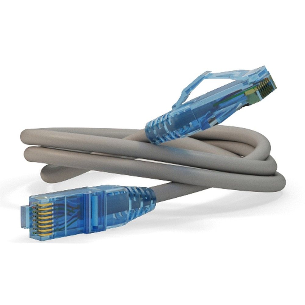 Кабель Hyperline PC-LPM-UTP-RJ45-RJ45-C6-0.5M-LSZH-GY Патч-корд U/UTP, Cat.6 (100% Fluke Component Tested), LSZH, 0.5 м, серый (011831)