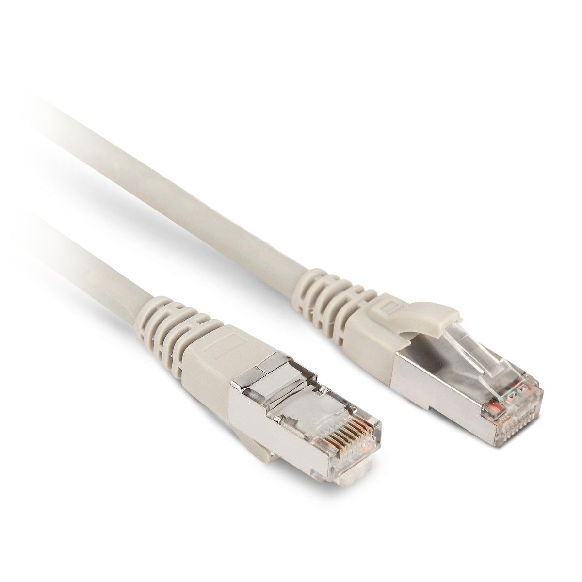 Кабель Hyperline PC-LPM-STP-RJ45-RJ45-C6-1M-LSZH-GY Патч-корд U/FTP, экранированный, Cat.6 (100% Fluke Component Tested), LSZH, 1м, серый (010803)