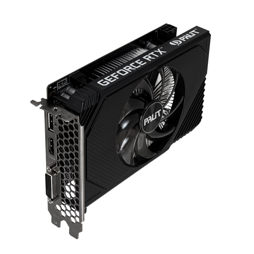 Видеокарта Palit RTX3050 STORMX 8GB GDDR6 128bit DVI DP HDMI 1FAN MINI-ITX RTL