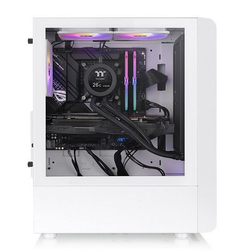 Корпус Thermaltake S200 TG ARGB Snow CA-1X2-00M6WN-00, White, Brown Box