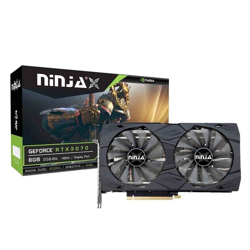 Видеокарта Ninja (Sinotex) RTX3070 8GB GDDR6 256bit 3xDP HDMI 2FAN RTL
