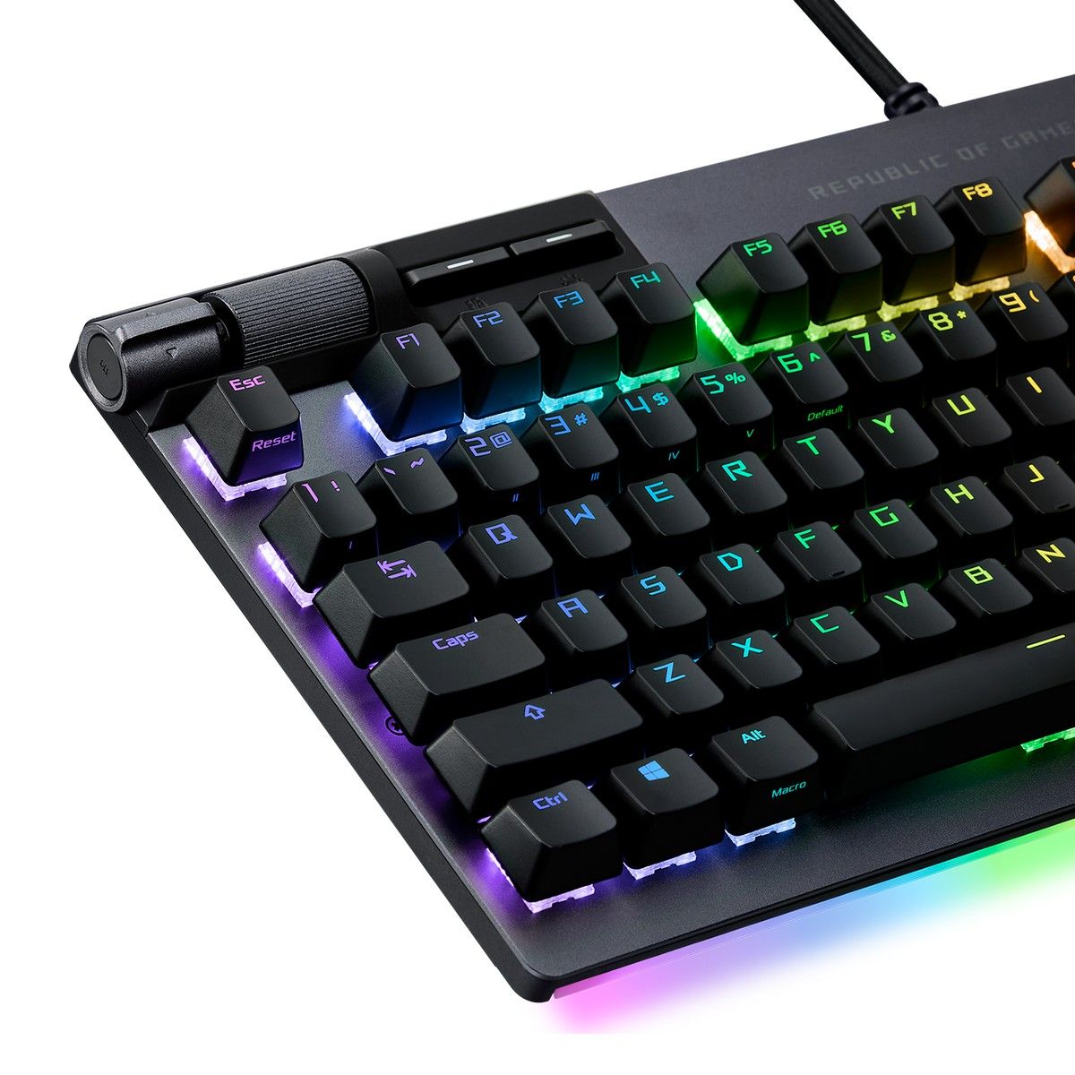Клавиатура ASUS XA07 STRIX FLARE II ANI ROG NX Red PBT 100% USB