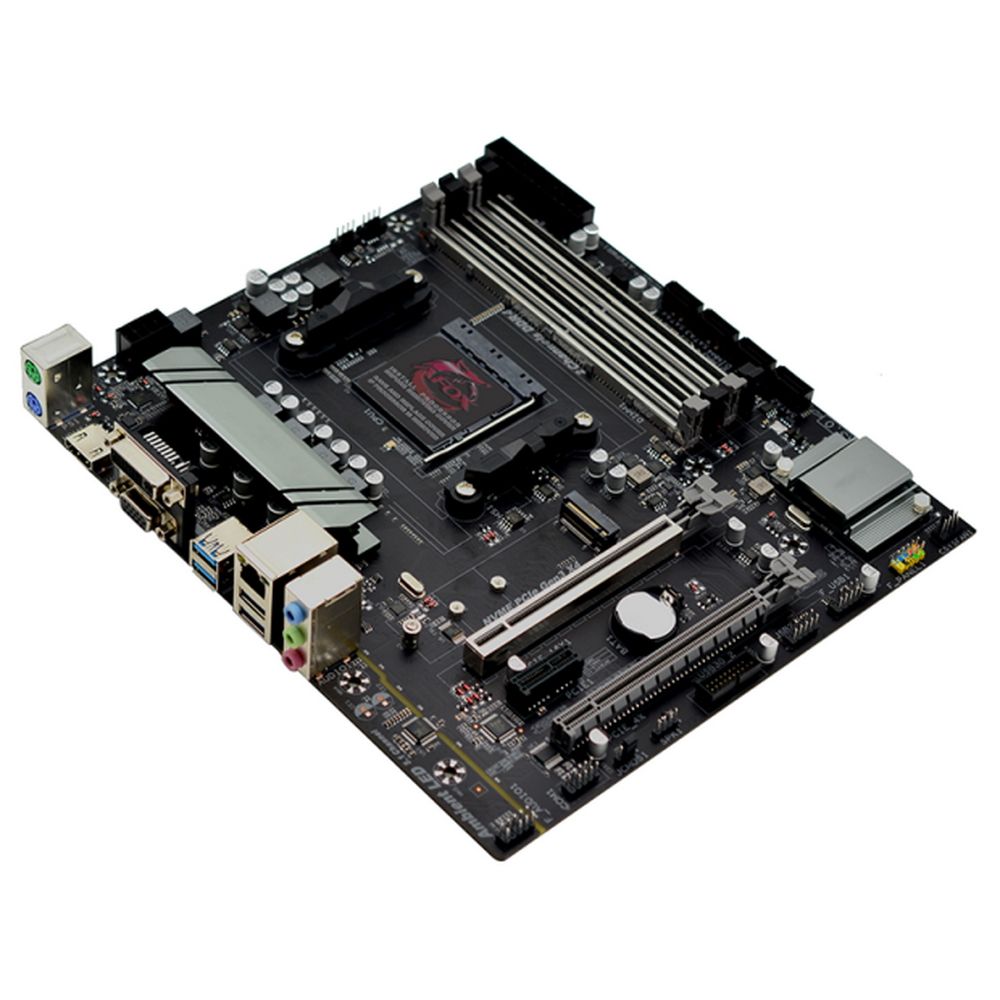 Материнская плата Afox AFOX Motherboard AMD® B550 AMD Socket AM4, 4 x DDR4 Memory Slots, Micro-ATX (22 x 24.5 cm)