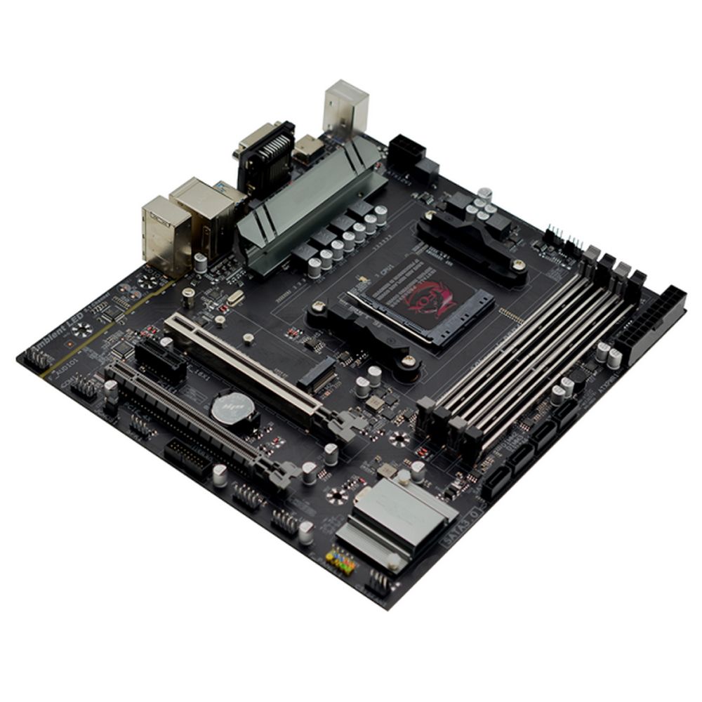 Материнская плата Afox AFOX Motherboard AMD® B550 AMD Socket AM4, 4 x DDR4 Memory Slots, Micro-ATX (22 x 24.5 cm)